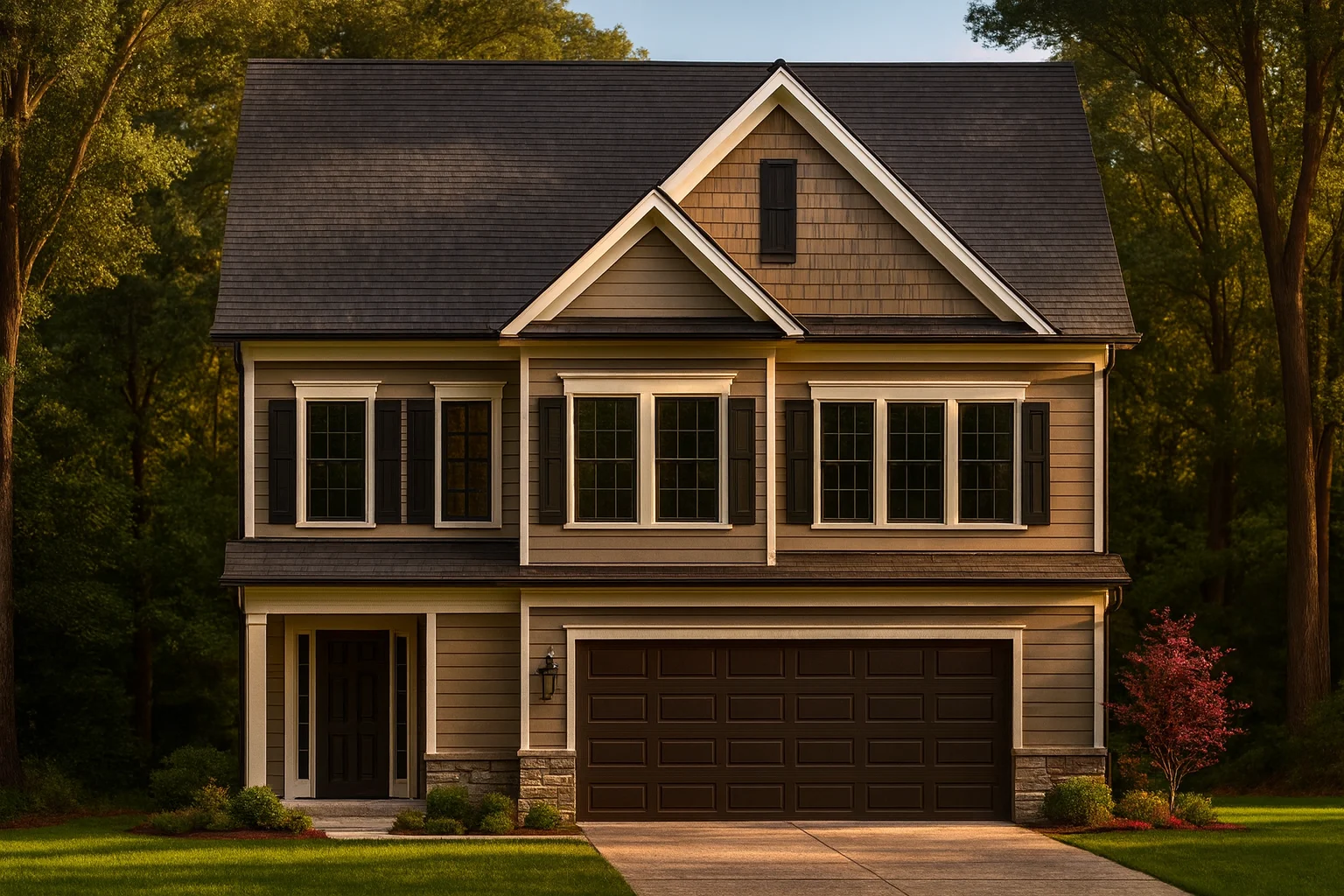 2-story home plan with 1,798 heated sq. ft.