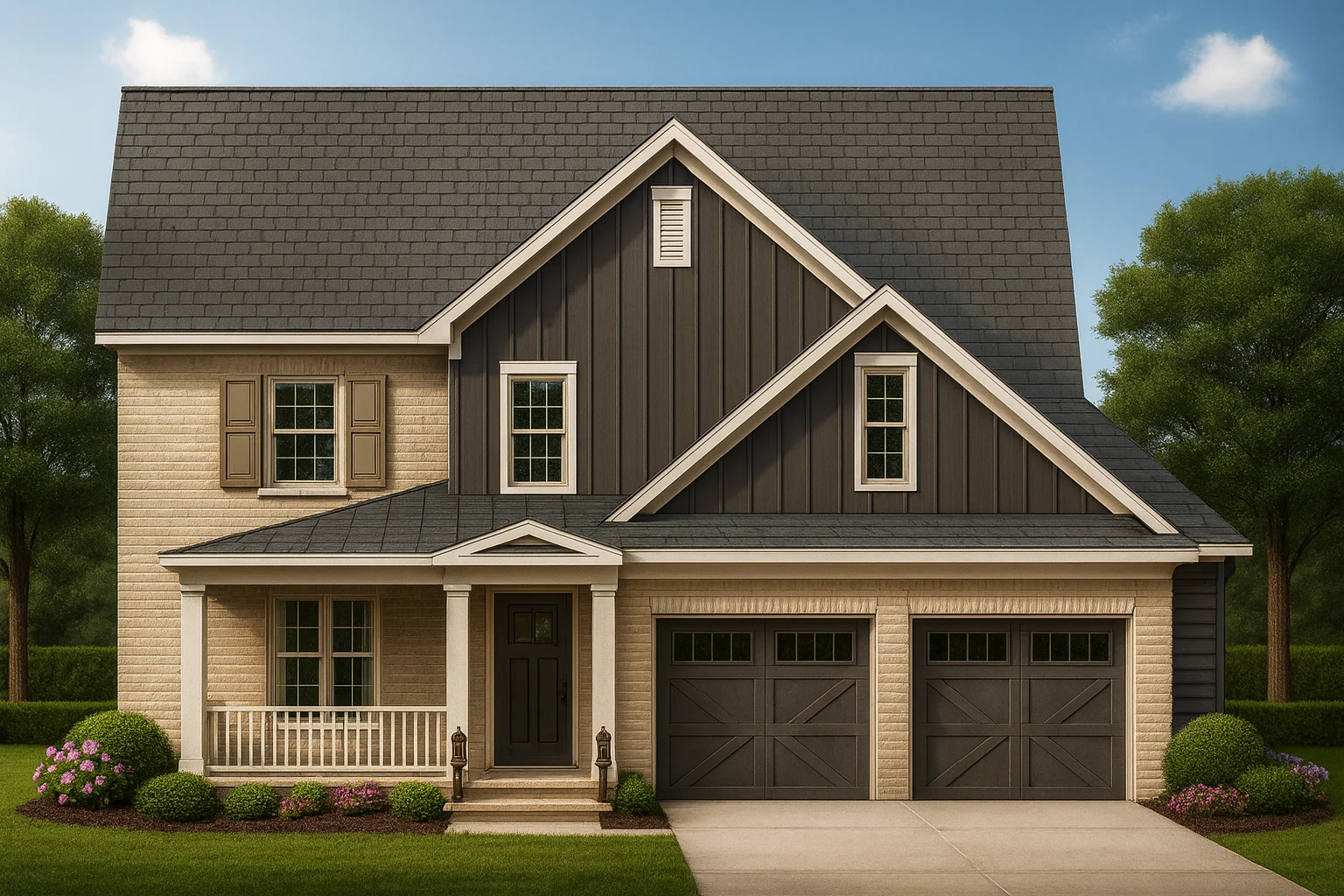 2-story house plan with 3,470 heated sq. ft.