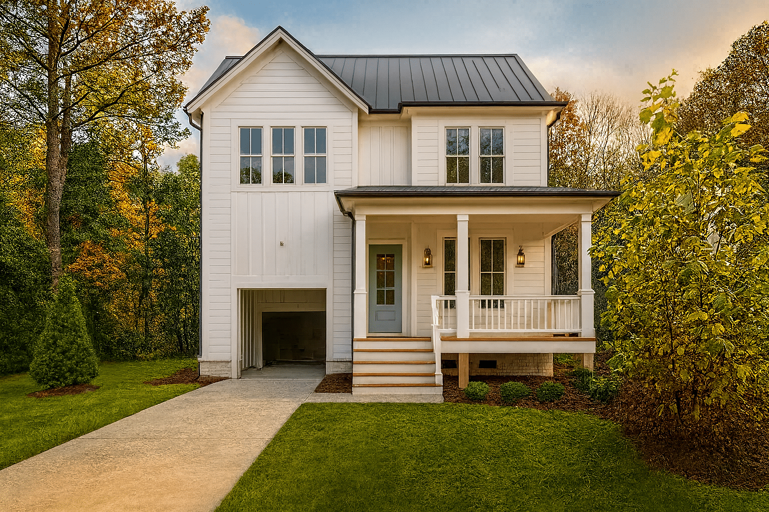 3-Bed, 2.5-Bath, 1,890 SF Modern Farmhouse Home Plan