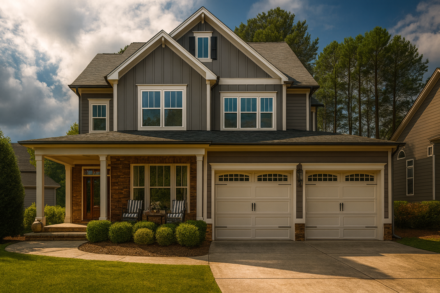 3-Story House Plan with Vaulted Ceilings, Bonus Rooms & CAD Blueprint