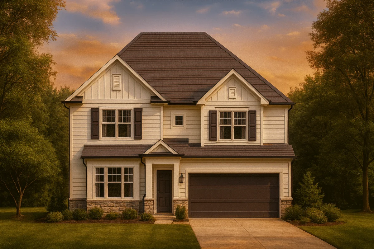 8-1334 HOUSE PLAN - Beautiful 2-Story House Plan with 4 Bedrooms and CAD Blueprints