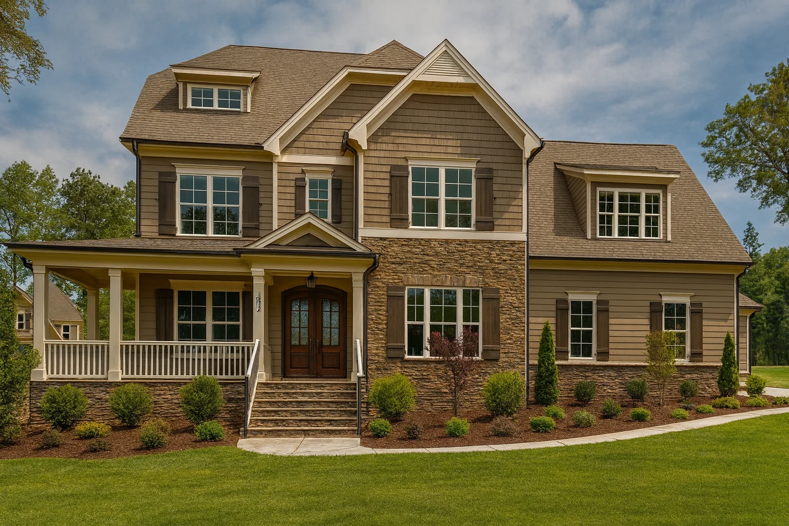 3,436 sq. ft. traditional-style house plan with 5 bedrooms, 3.5 baths