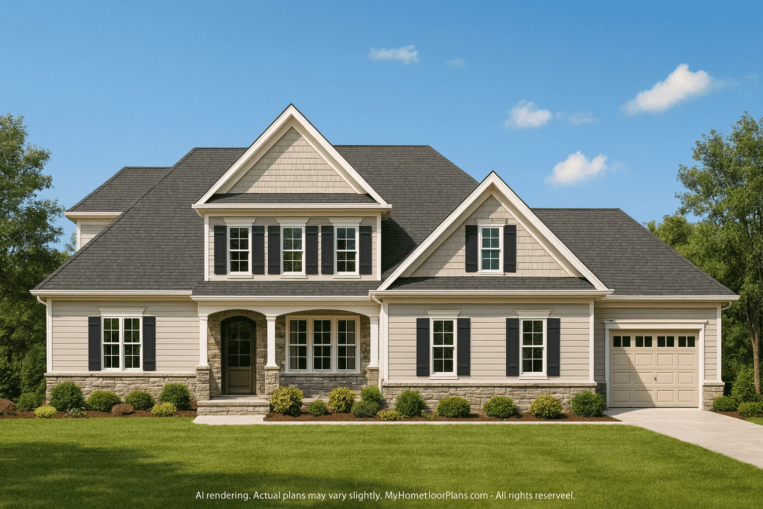 13-1104 HOUSE PLAN - Modern House Plan with CAD Designs, Blueprint & Two Floors