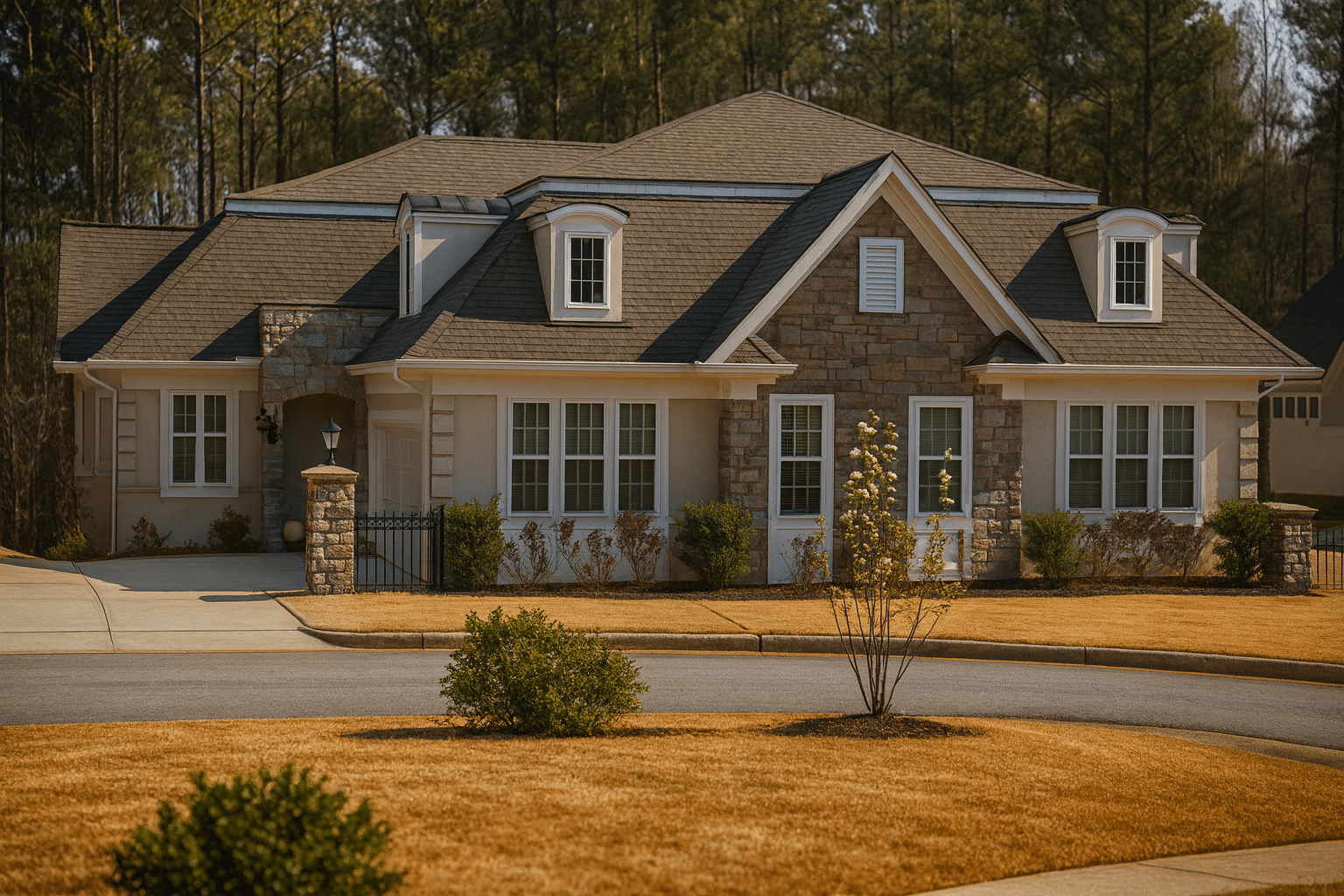 4-Bed, 4-Bath, 6,029 SF French Country Duplex House Plan