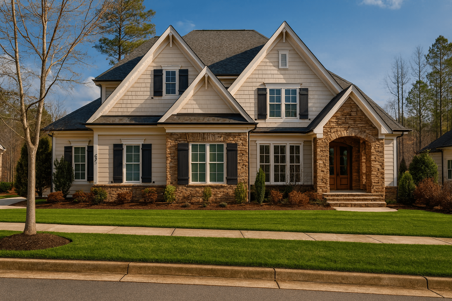 4-Bed, 5-Bath, 2869 SF Modern Craftsman House Plan