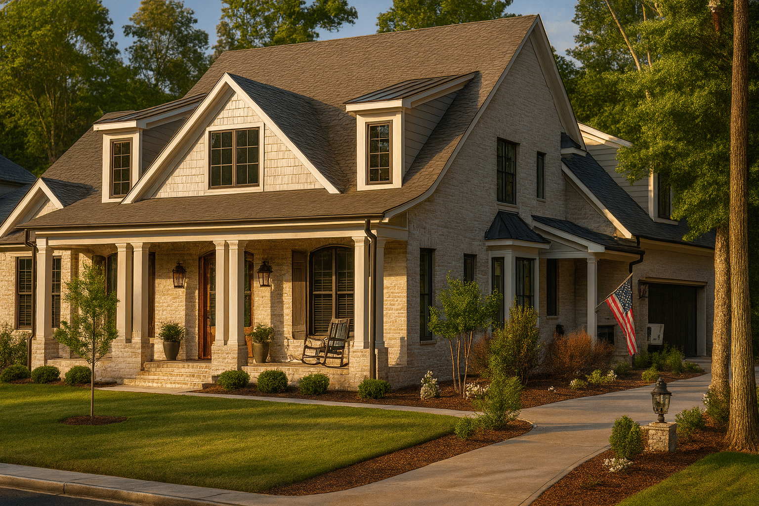 4-Bed, 5-Bath, 3500 SF Modern Farmhouse House Plan