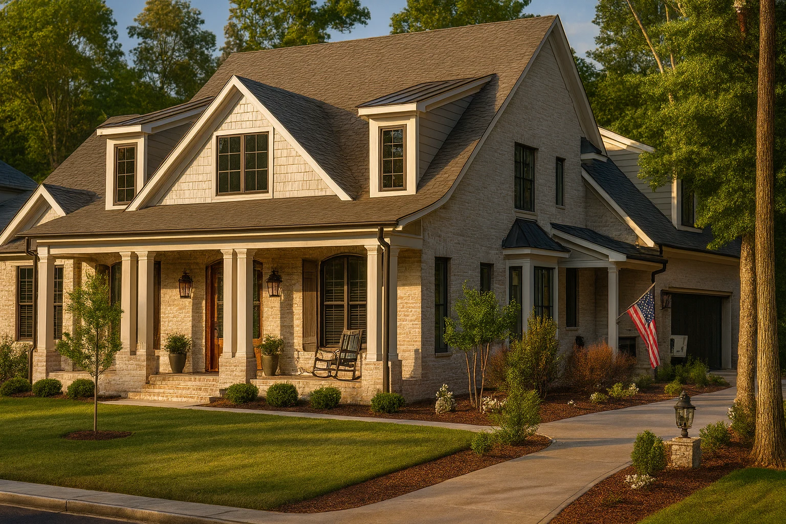 4-Bed, 5-Bath, 3500 SF Modern Farmhouse House Plan