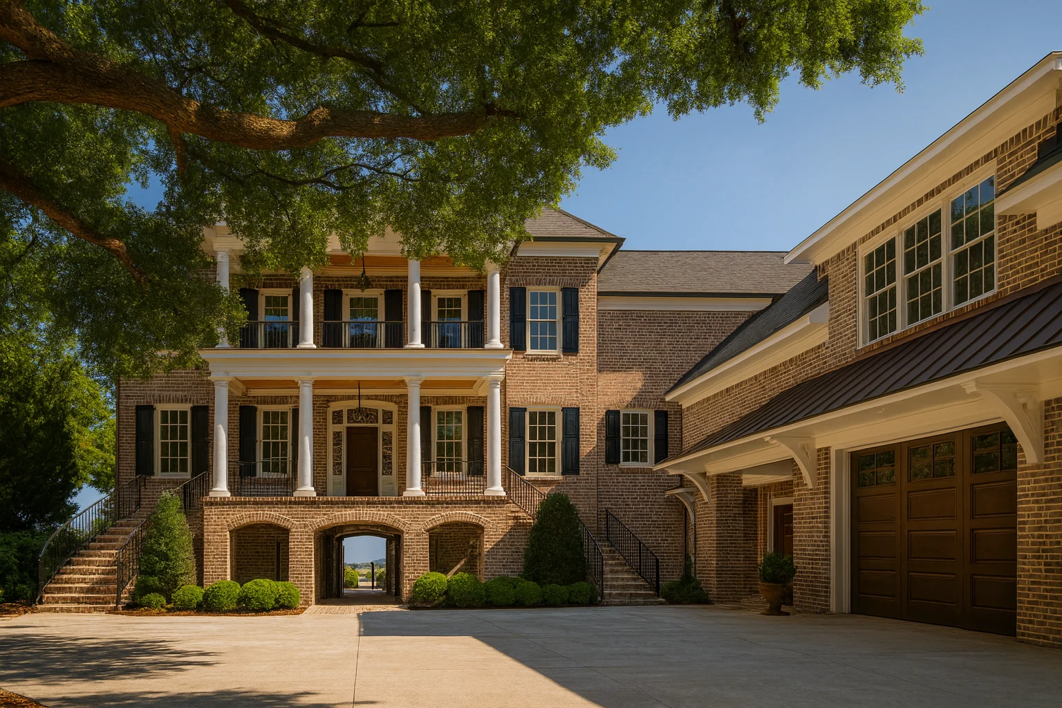 4-Bed, 5-Bath, 5912 SF Georgian Colonial House Plan