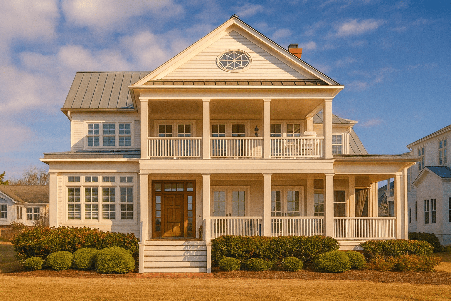 4-Bed, 5.5-Bath, 5013 SF Southern Colonial House Plan