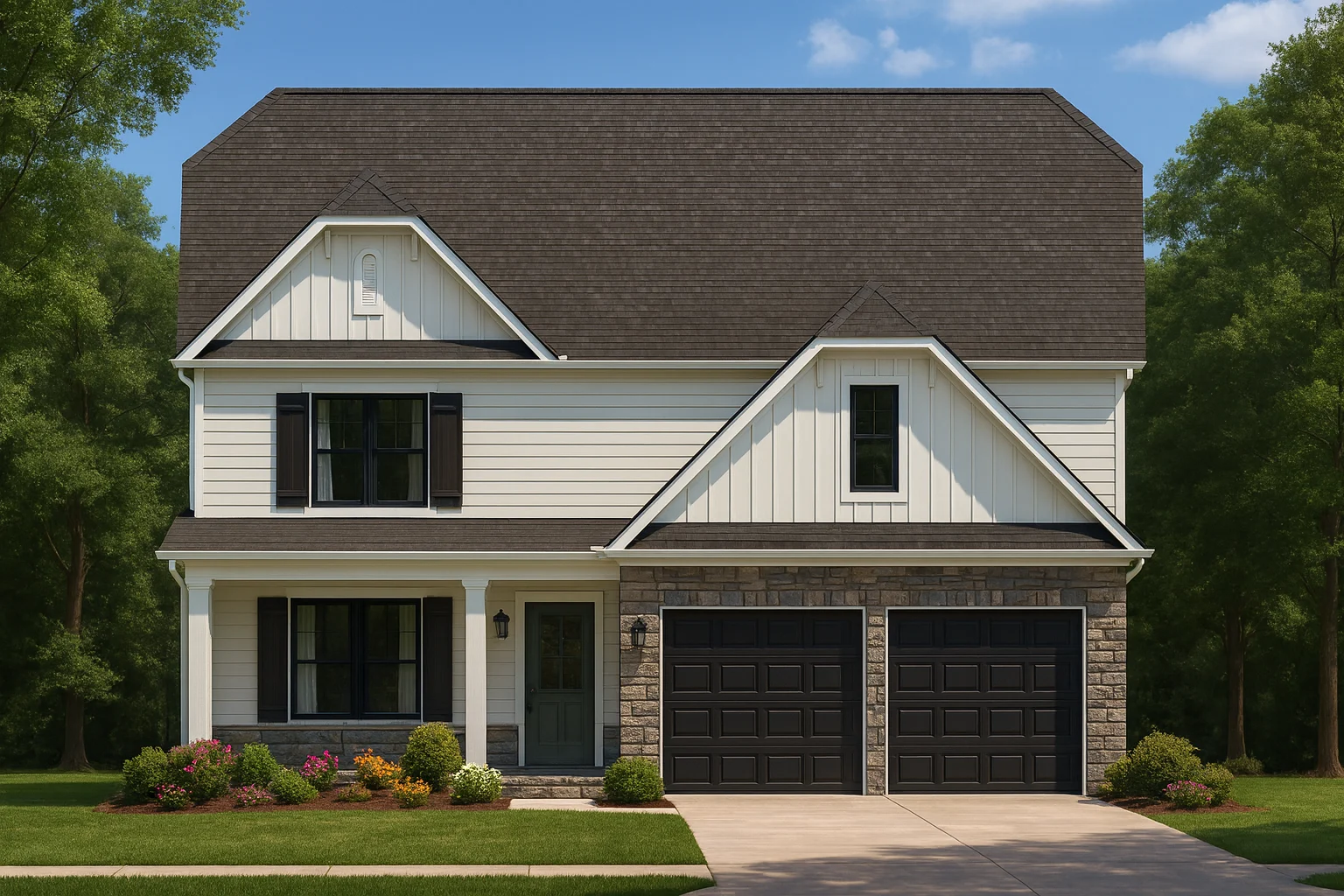 4 bedrooms, 3 baths, and 2,595 heated sq. ft