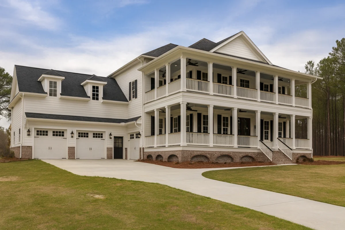 5-bathroom Southern-style house plan with 4,768 heated sq. ft.