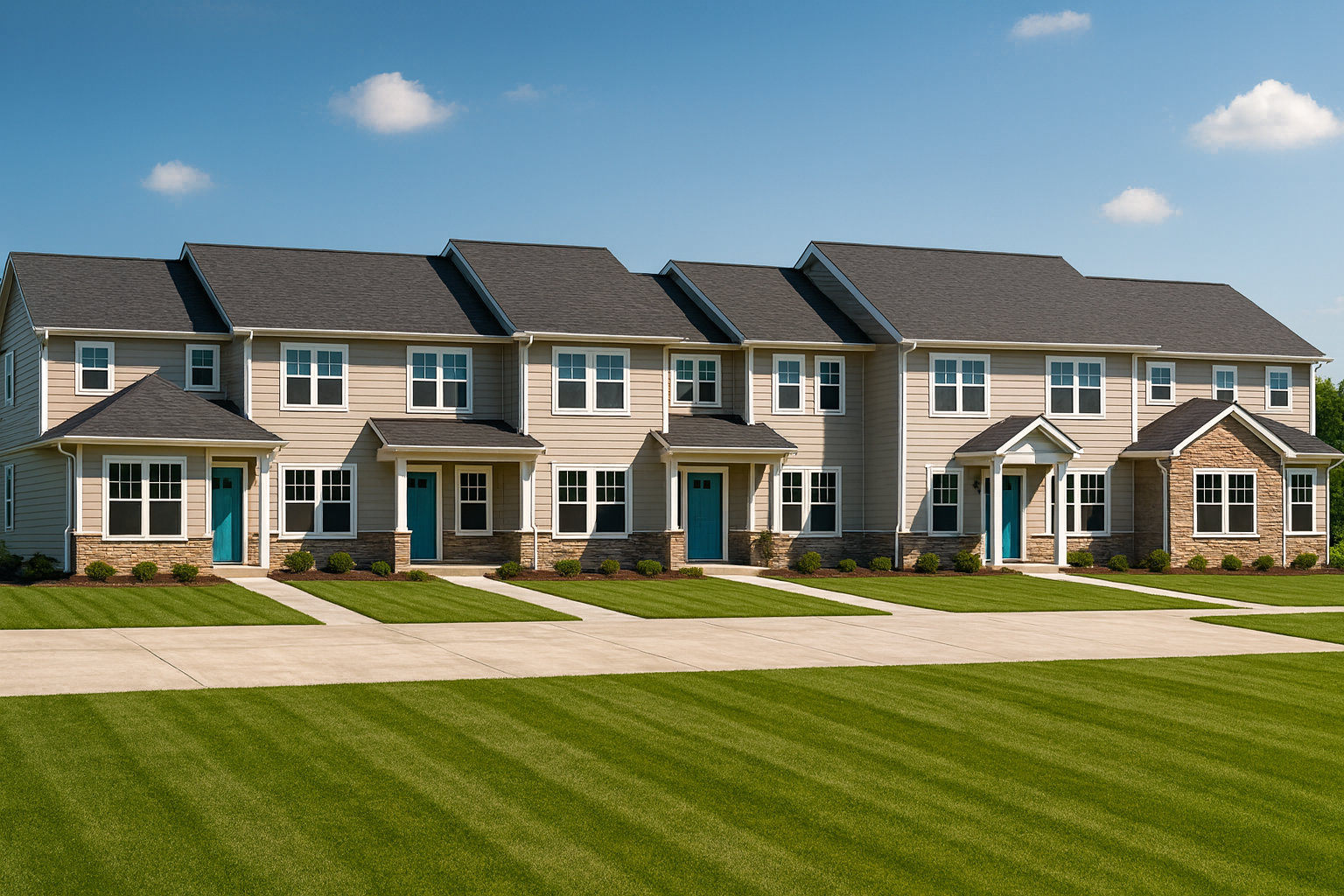 6-Unit Townhome Floor Plan with CAD Designs & Modern Features