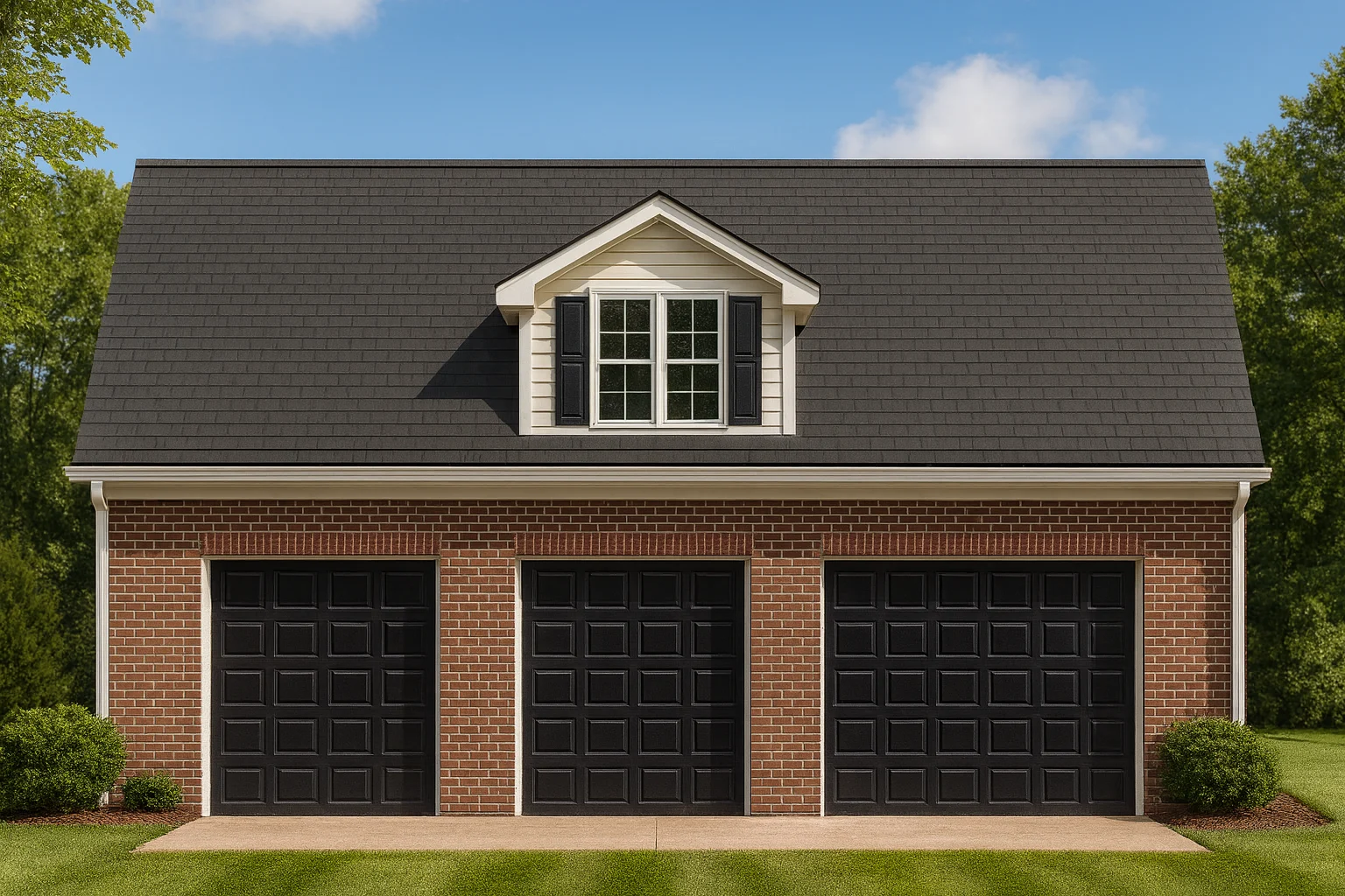 8-1176 GARAGE PLAN - Modern Garage Living Space House Plan with Detailed Blueprint