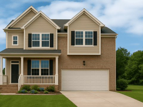 Modern Suburban house Plan