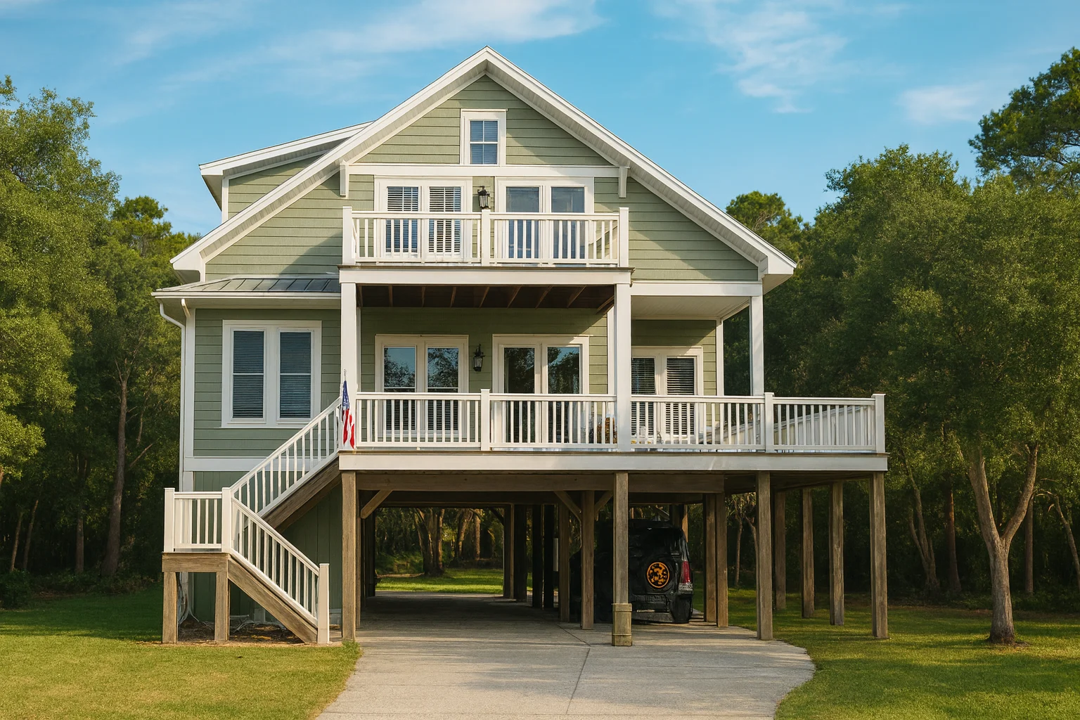 17-1070 HOUSE PLAN - Beautiful Beach House Plan | 2-Story Architectural Designs