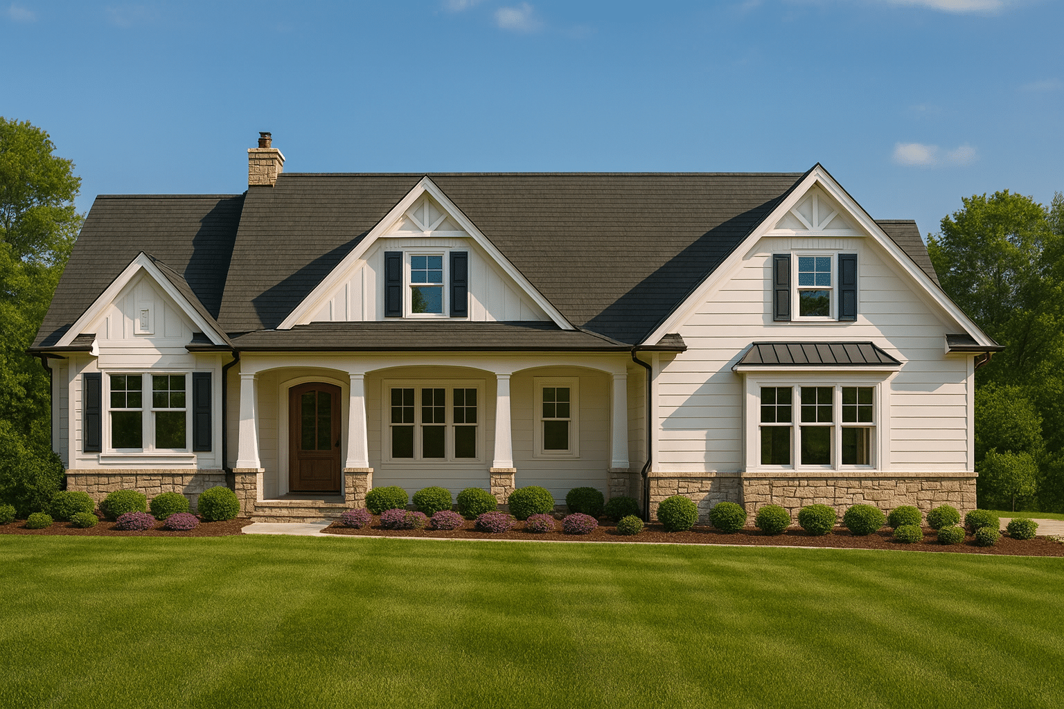 Beautiful 1.5-Story House Plan with Craftsman Design & CAD Blueprints