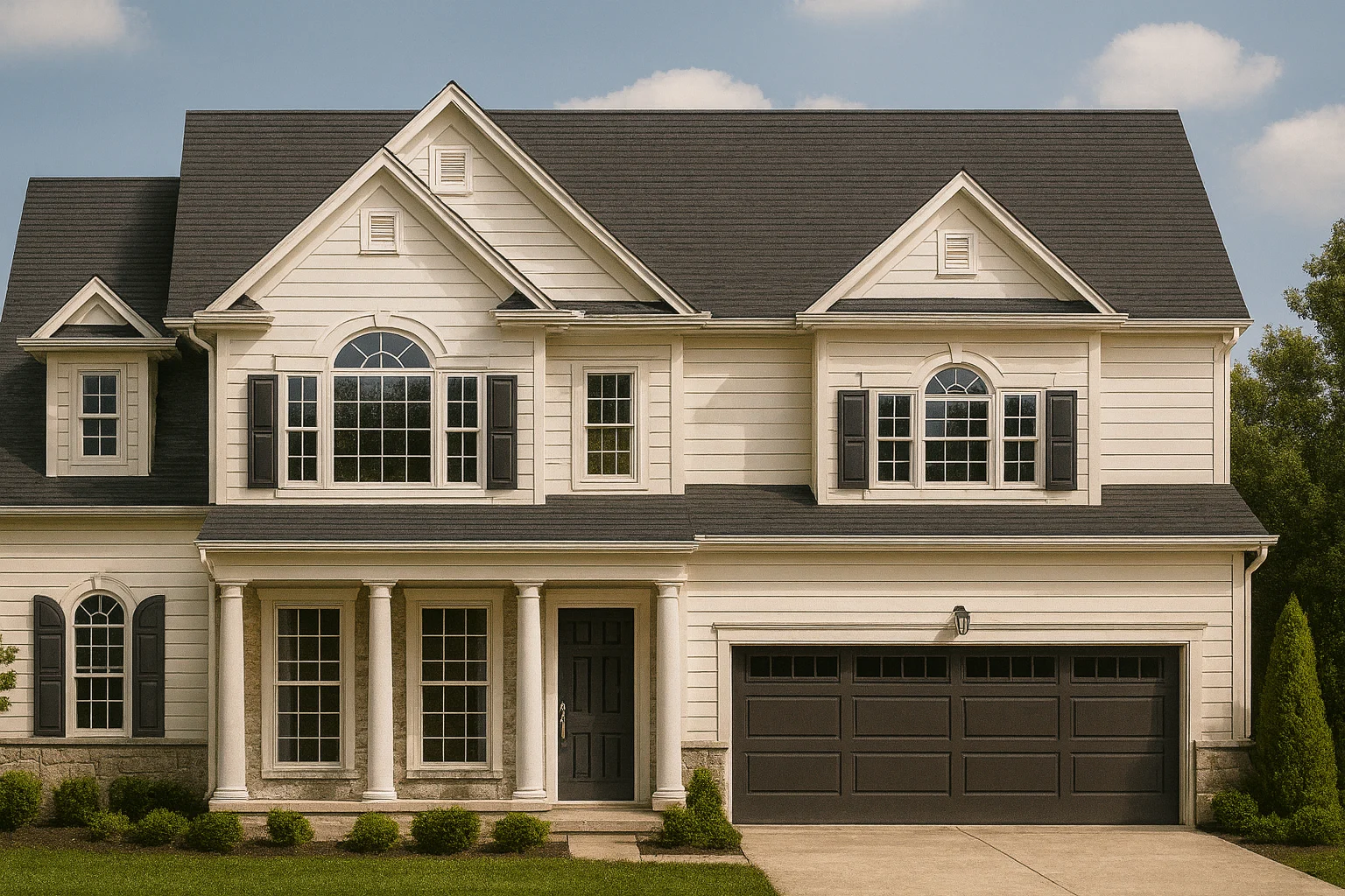 Beautiful 2-Story House Plan with 4 Bedrooms and 3 Bathrooms,