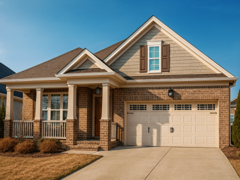 Beautiful CAD Ranch Floor Plan with 1.5 Stories & Bonus Room