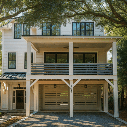 Beautiful Coastal Home Plan With Coastal Design and CAD Blueprints