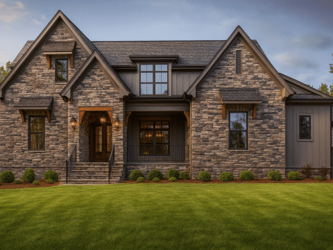 Beautiful Craftsman House Plan with 4 Bedrooms & Detailed Blueprint