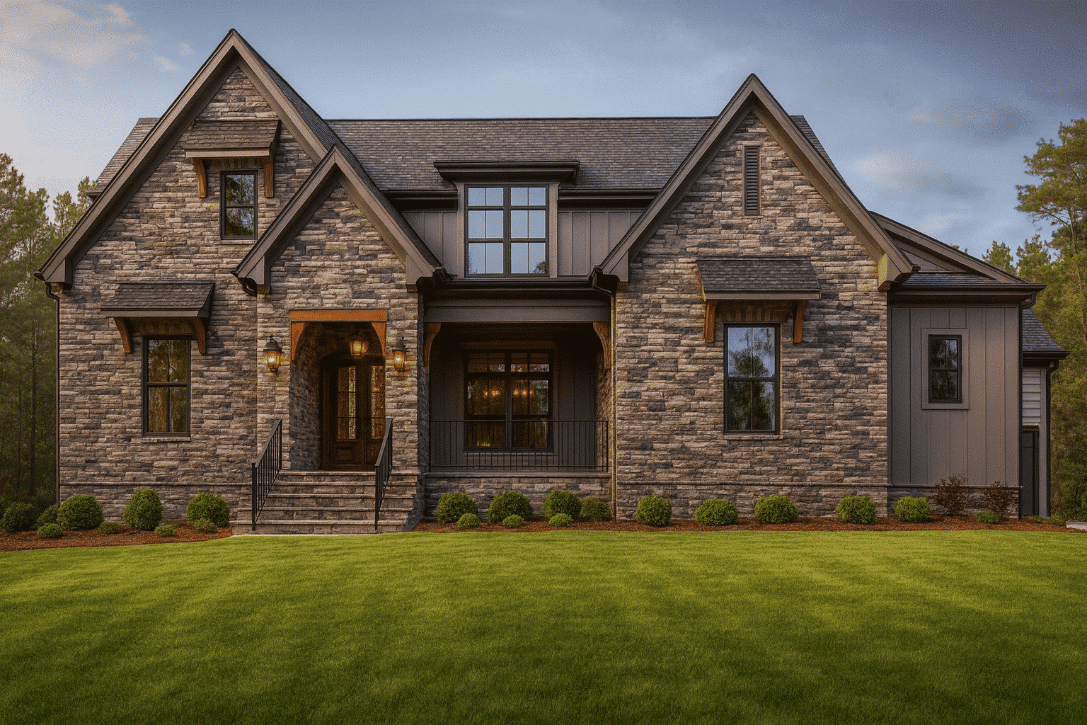 Beautiful Craftsman House Plan with 4 Bedrooms & Detailed Blueprint