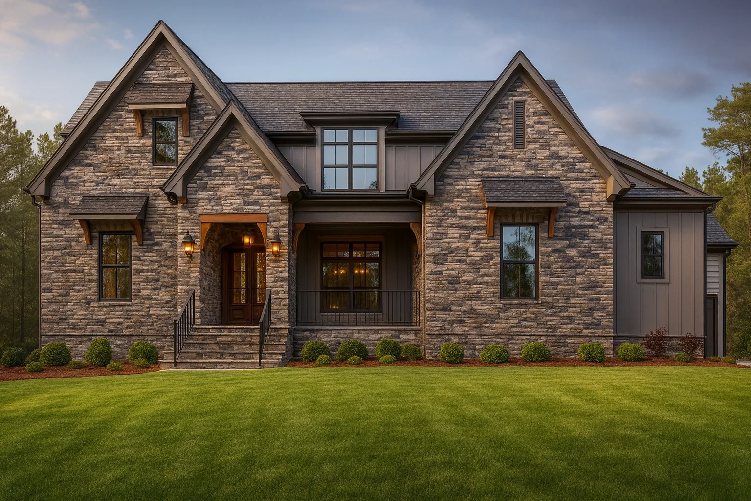 Beautiful Craftsman House Plan with 4 Bedrooms & Detailed Blueprint