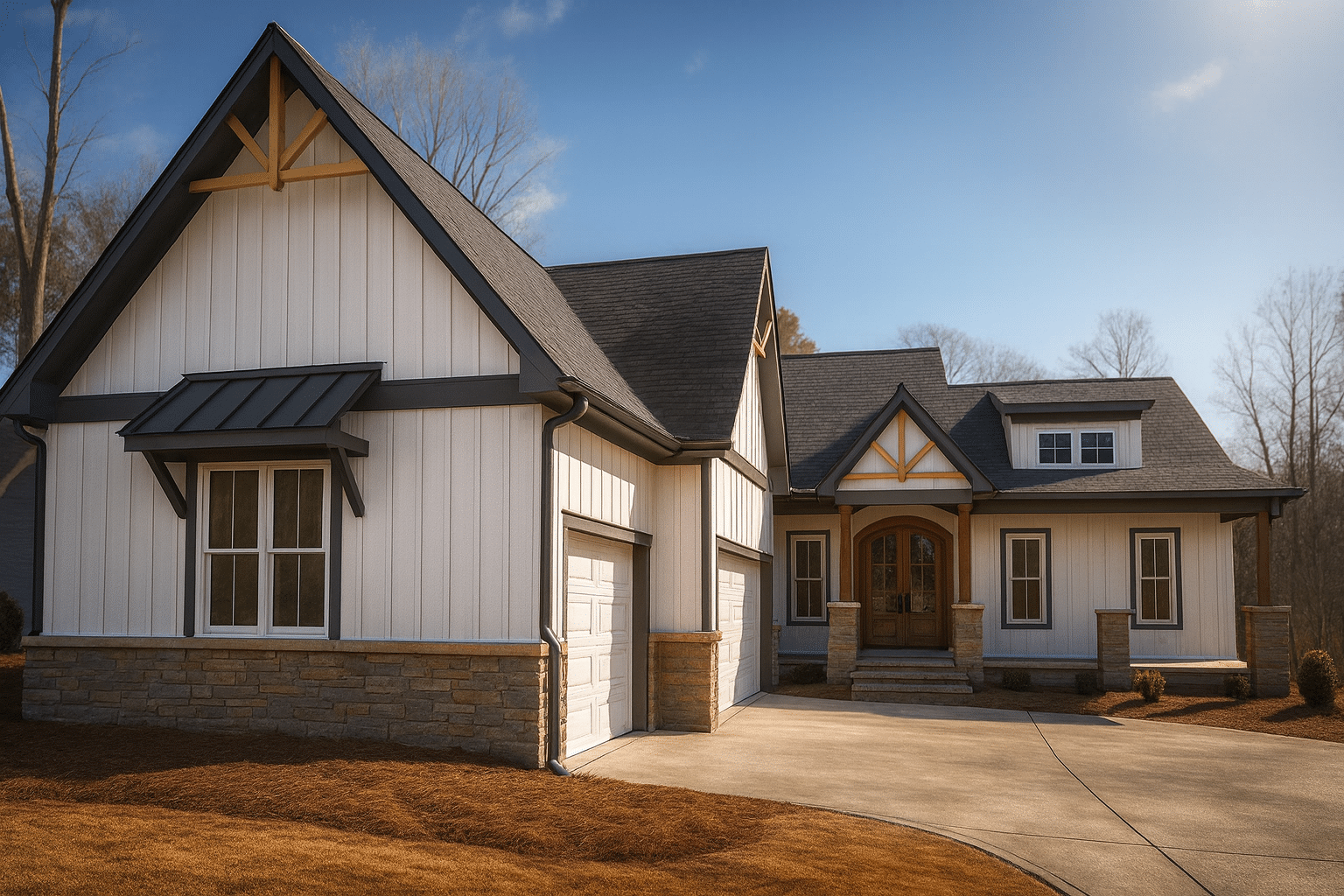 Beautiful Craftsman House Plan with Floor Plan, CAD Designs & Blueprint
