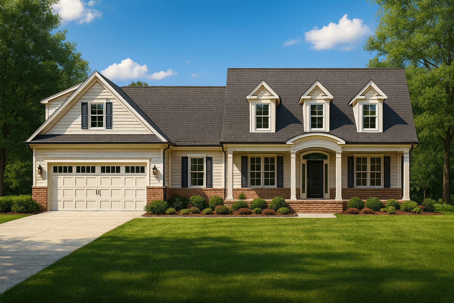 Beautiful House Plan with Spacious Floor Design and CAD Blueprint