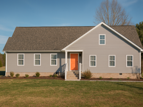 Charming 1.5-Story Traditional House Plan with Open Floor Layout