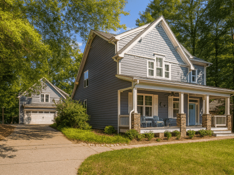 Charming 2-Story Architectural House Plan with Detached Garage