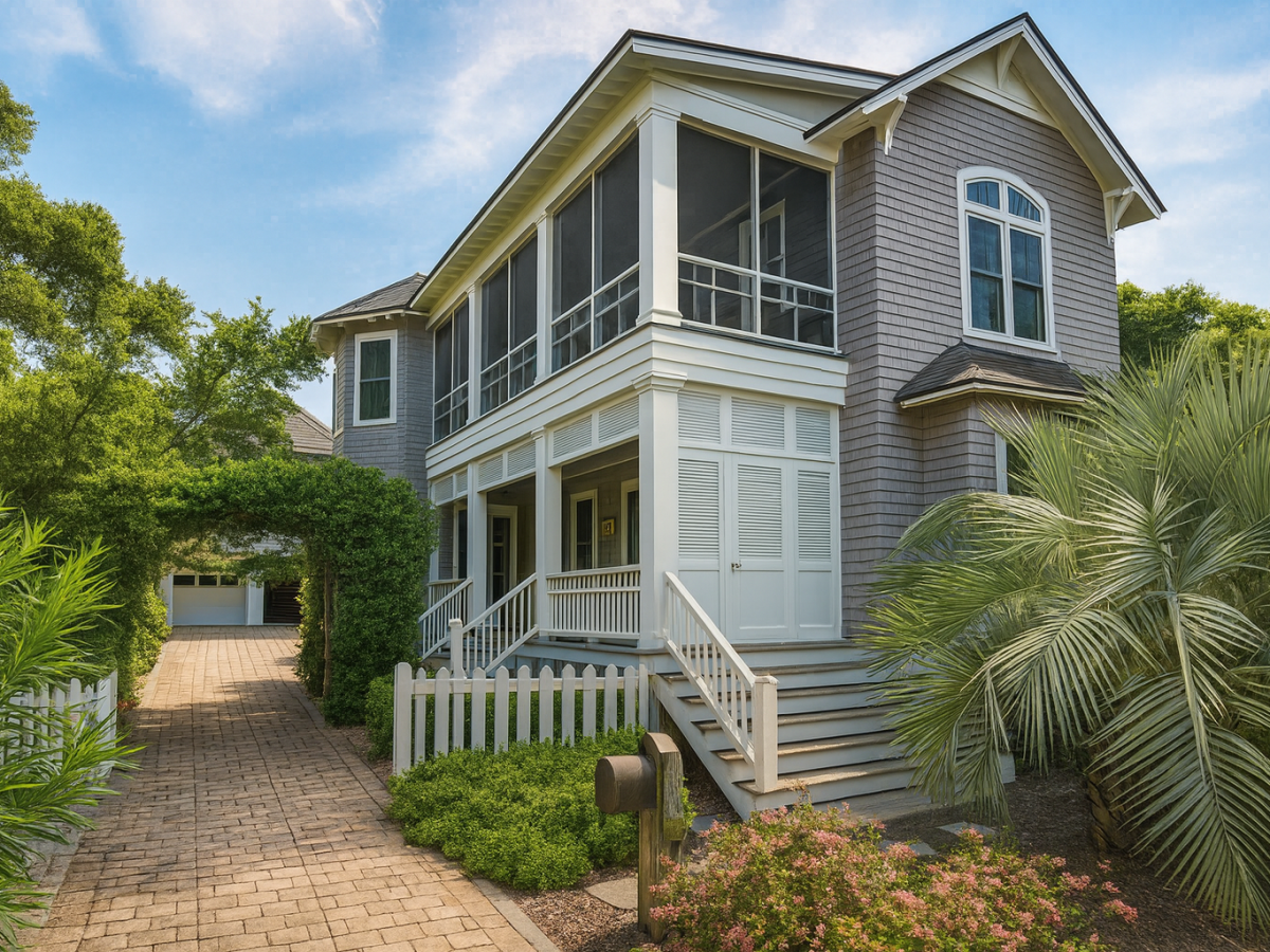 Charming 2-Story Coastal House Plan with Vaulted Ceilings & Breezy Blueprint