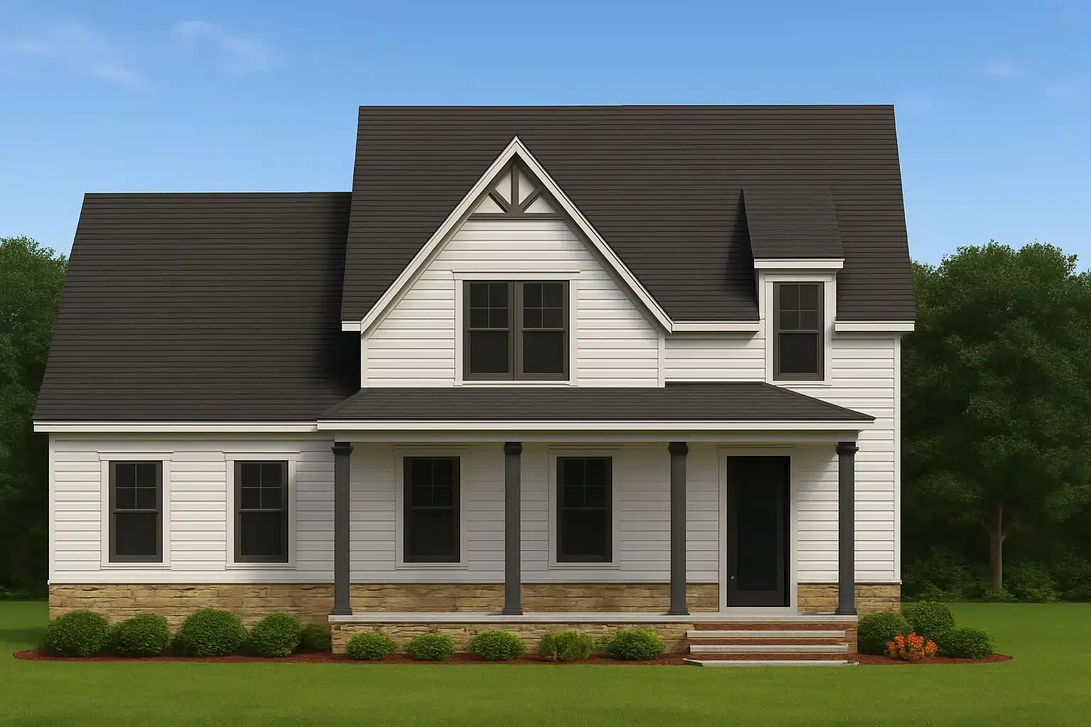 Charming 2-Story Craftsman House Plan with 3 Bedrooms & CAD Designs