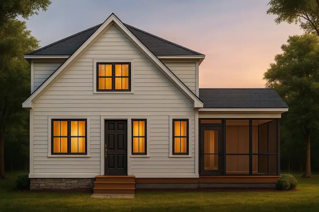 Charming 2-Story House Plan with 3 Bedrooms and CAD Designs
