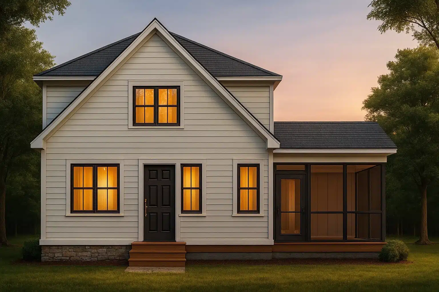 Charming 2-Story House Plan with 3 Bedrooms and CAD Designs