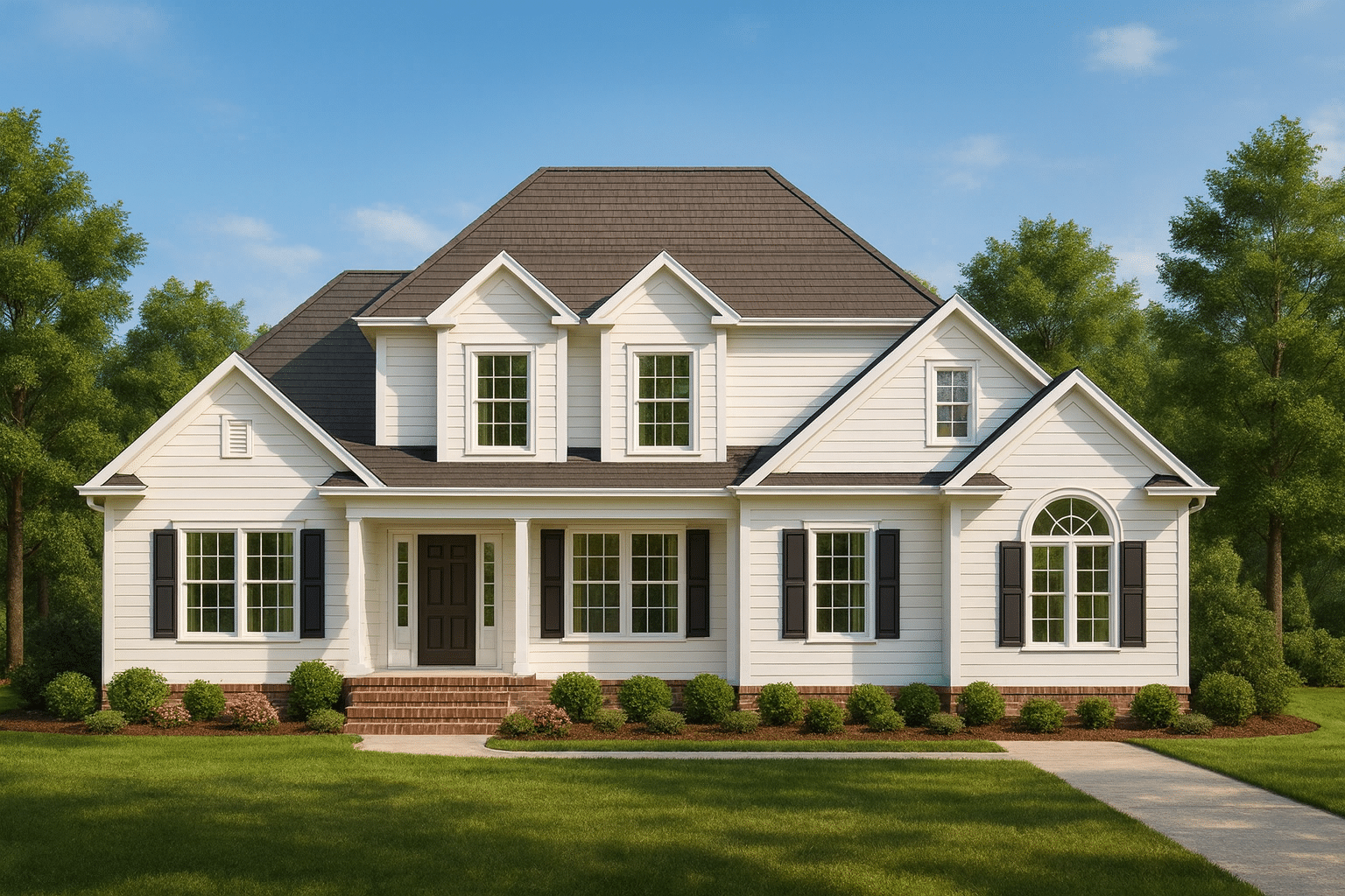 Charming 2-Story House Plan with Detailed Floor Blueprint and CAD Designs