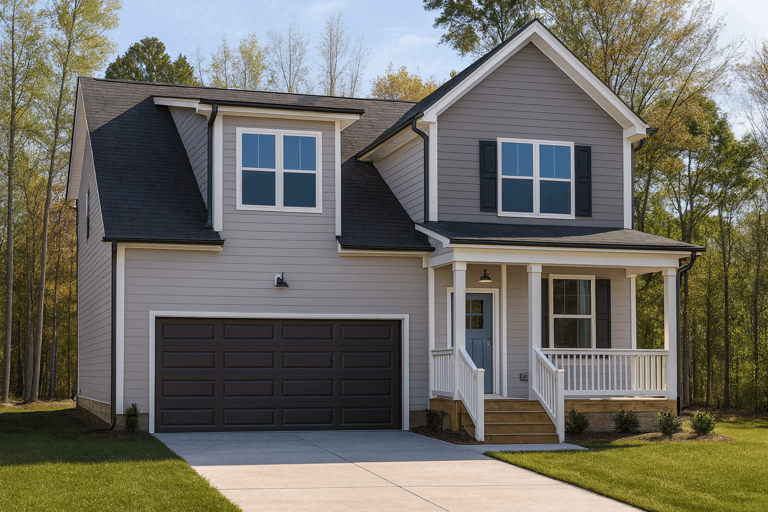 Charming 2-Story Traditional House Plan with Open Floor Layout
