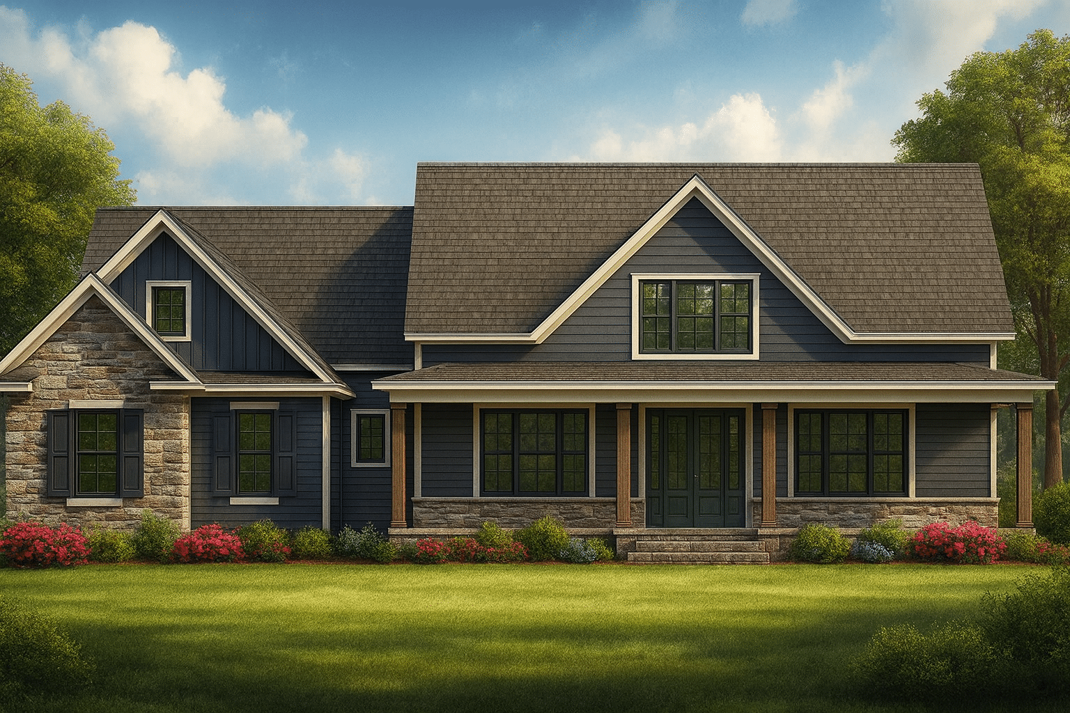 Charming 2,563 SF House Plan with Craftsman Style and Architectural Blueprints