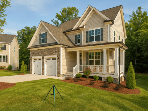 Charming Two-Story House Plan with 4 Bedrooms & Elegant Architecture