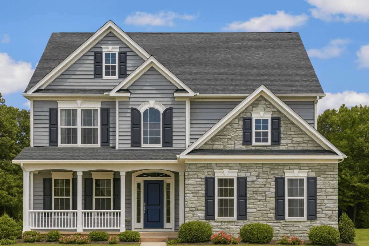 15-1043 HOUSE PLAN - Modern Craftsman house Plan with Detailed Blueprint