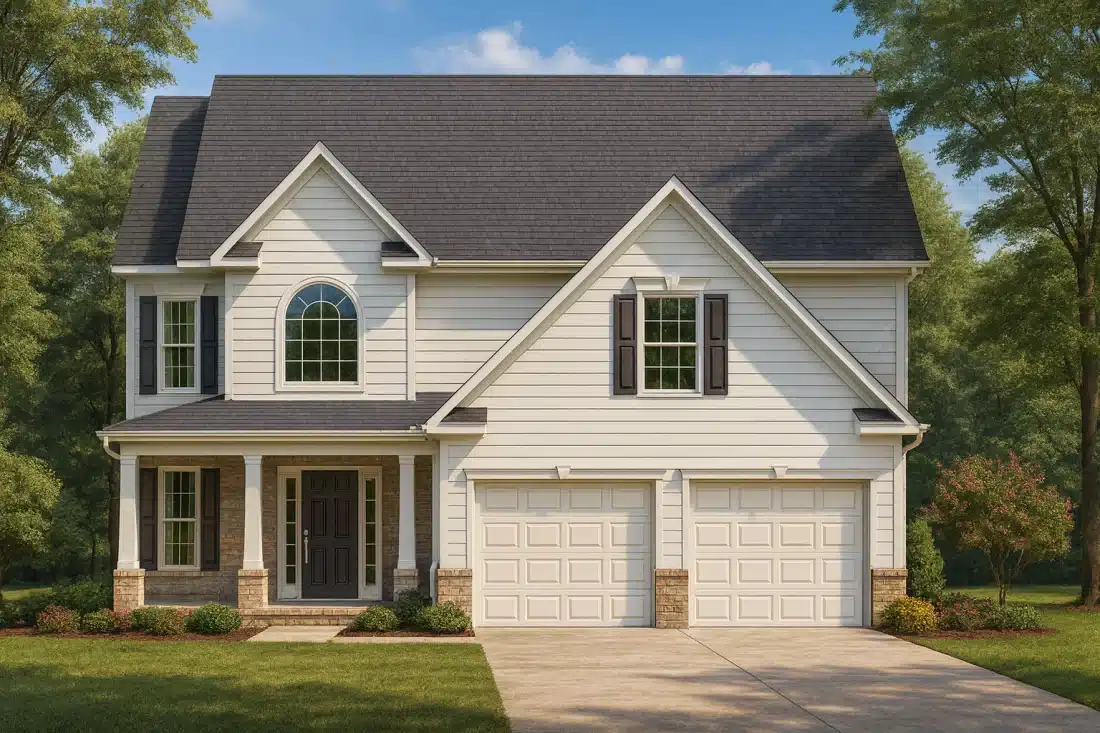 Classic Two-Story House Plan with CAD Designs & Traditional Blueprint