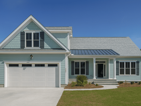 Coastal Craftsman Home Design with Bonus Room & Modern Blueprints