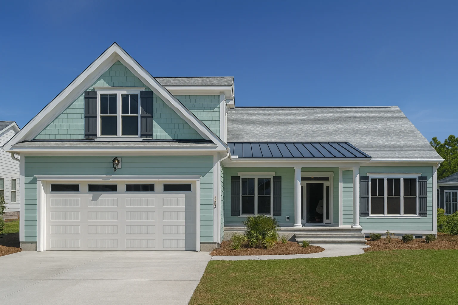 Coastal Craftsman Home Design with Bonus Room & Modern Blueprints