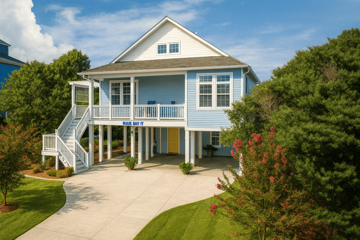 Coastal House Plan with CAD Blueprints & Open Floor Layout