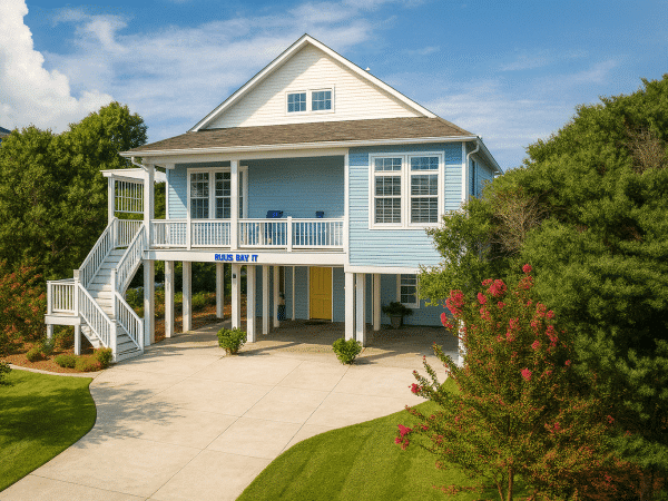 Coastal House Plan with CAD Blueprints & Open Floor Layout