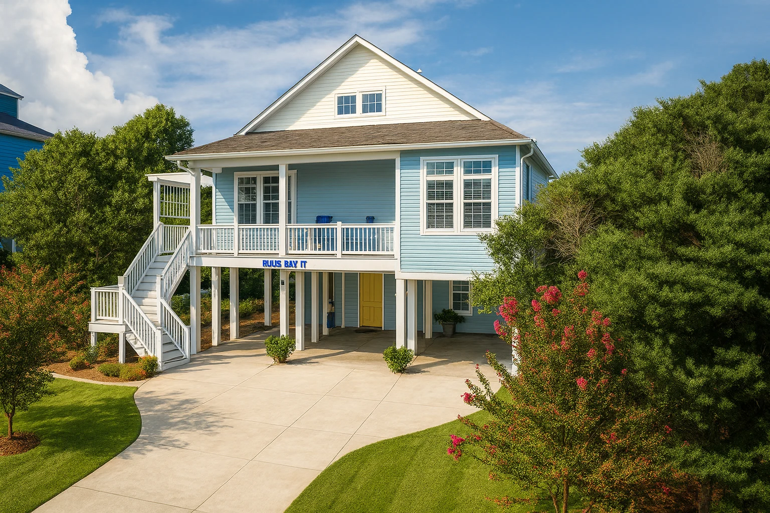Coastal House Plan with CAD Blueprints & Open Floor Layout