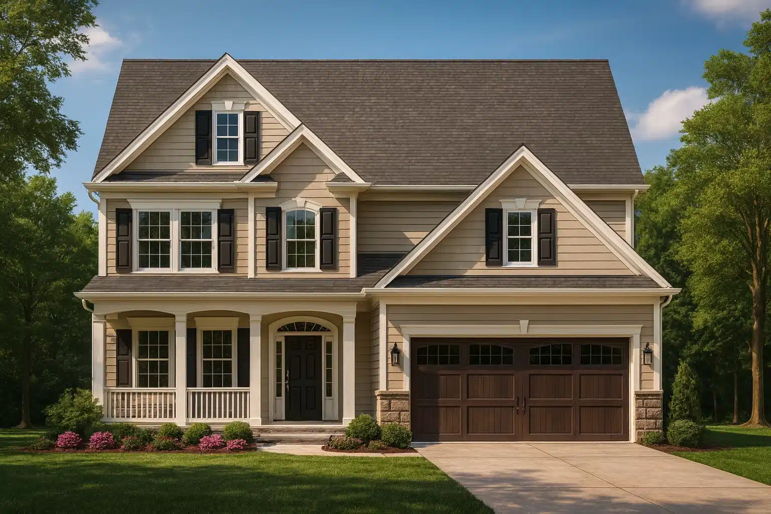 Colonial Home Plan with Spacious Layout and Detailed Designs