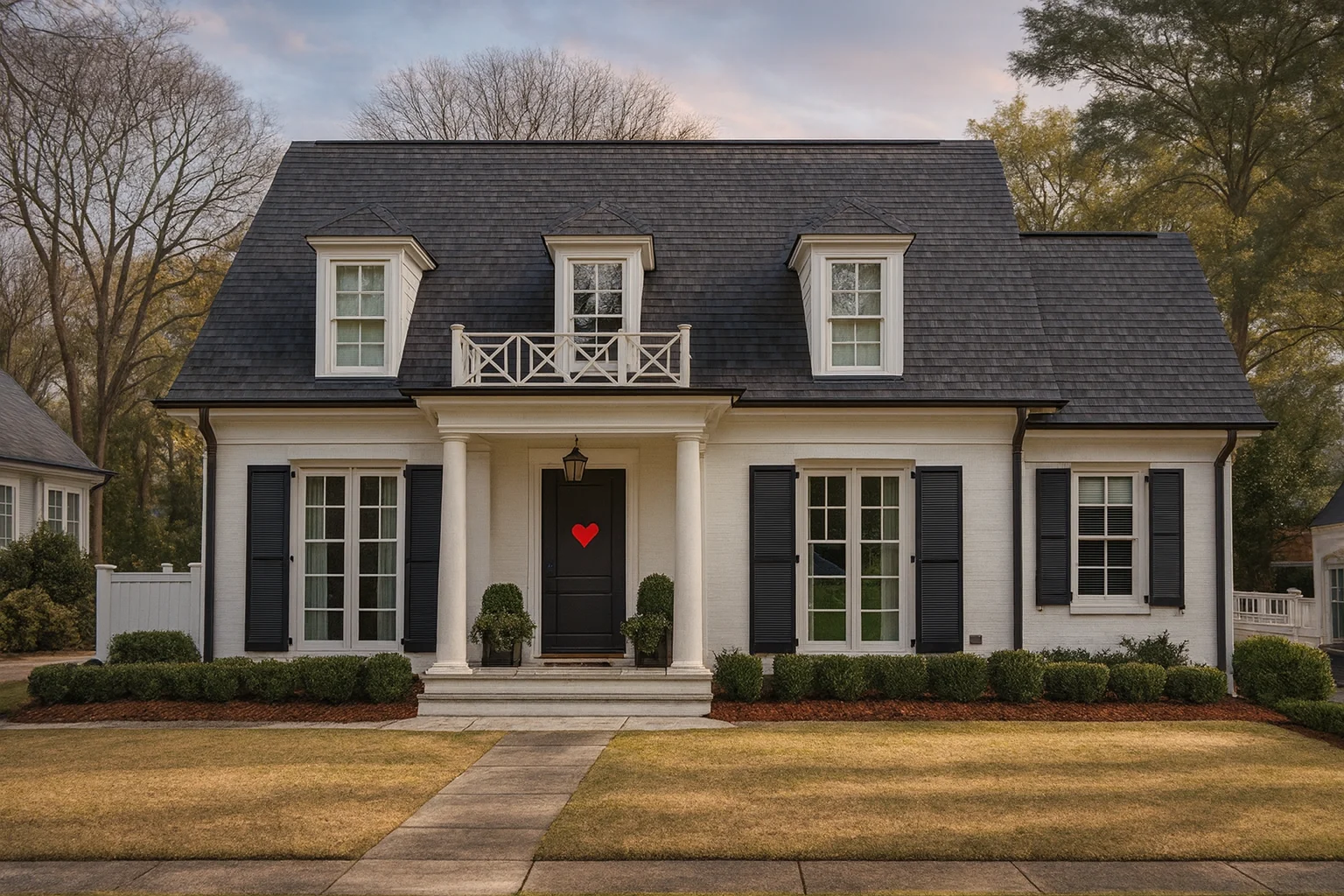 Colonial Revival house plan with 3,202 heated sq. ft., 2 stories, 4 bedrooms