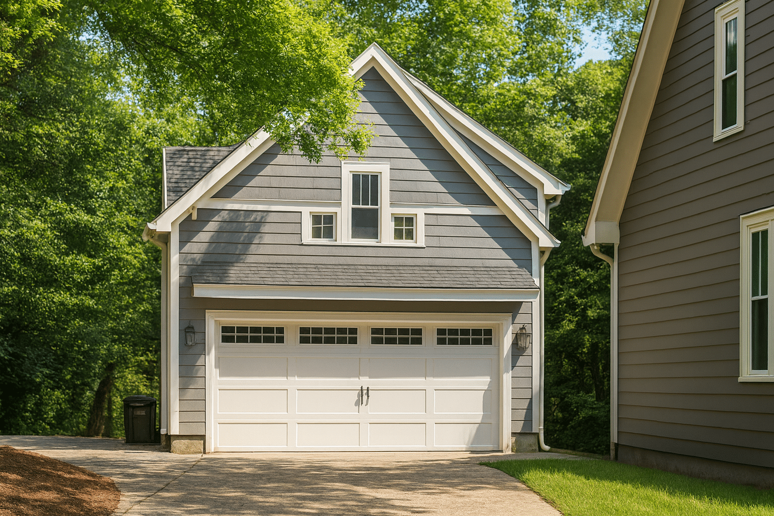 1-Bed, 1-Bath, 586 SF Craftsman Garage Home Plan