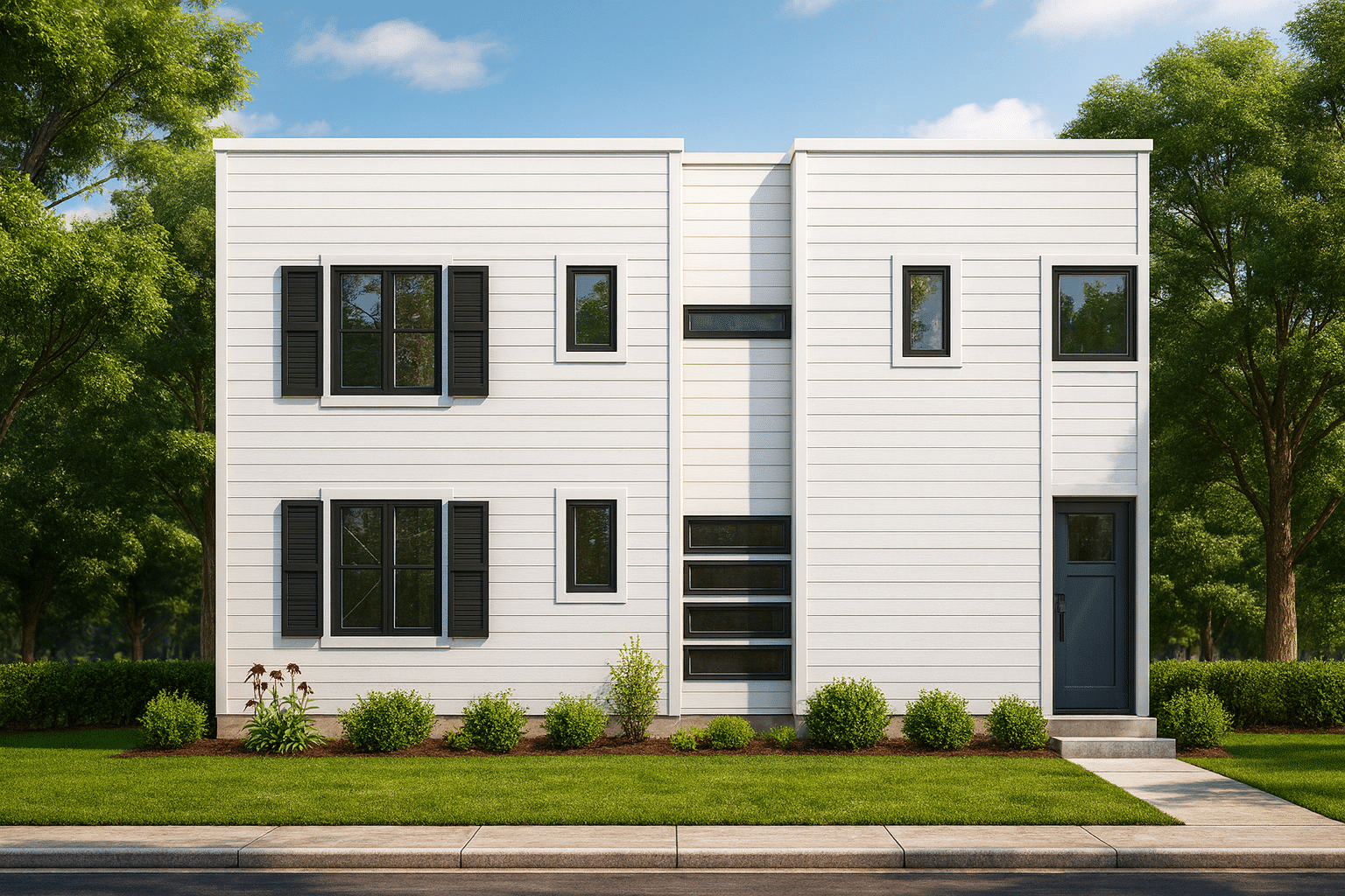 Contemporary Home Floor Plan with Open Layout & CAD Designs