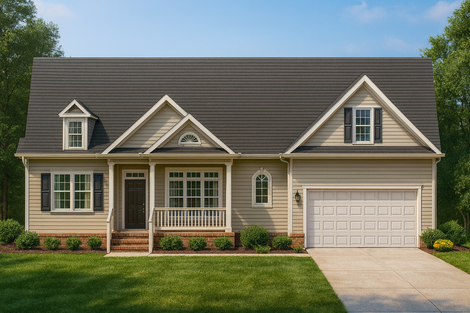 Country 1.5 Story Home Plan with Open Floor Plan – 2,224 Sq Ft